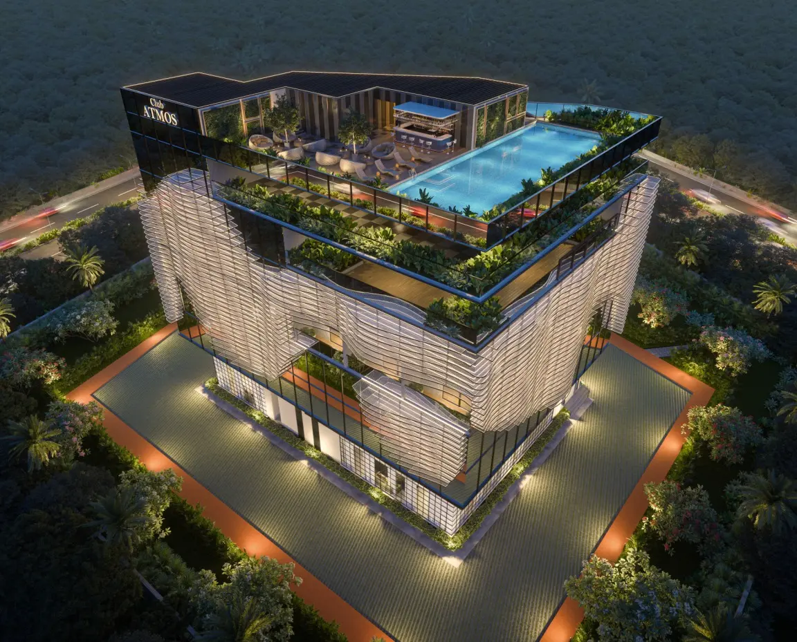 Architectural render of Club Atmos at Candeur Skyline